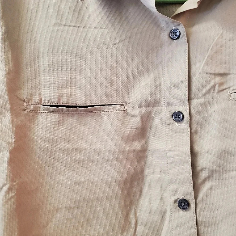 ARAMARK | Vestis FlexFit Short Sleeve Work Shirt in Tan sz XL - Picture 3 of 10
